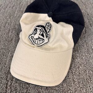 Cream and Black Baseball Cap